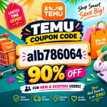 NEW】⇆ Temu Discount Code 90% off [alb786064] For New & Existing Users